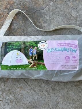 Sparkle the Unicorn Kid's Camping Tent - White/Pink